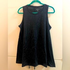A: Glow women’s Top Tank Black With Dots Size L